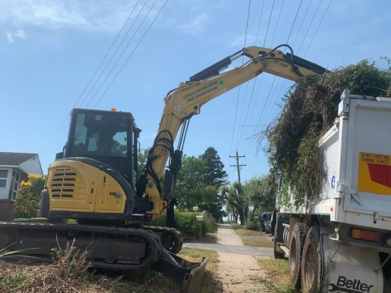 Excavator doing site preparation in Richmond