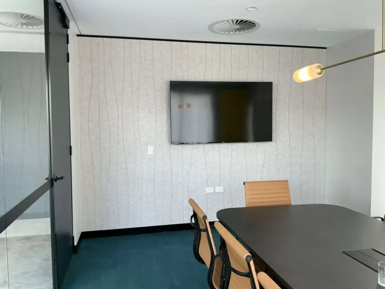 Meeting room with custom joinery in an office fit-out