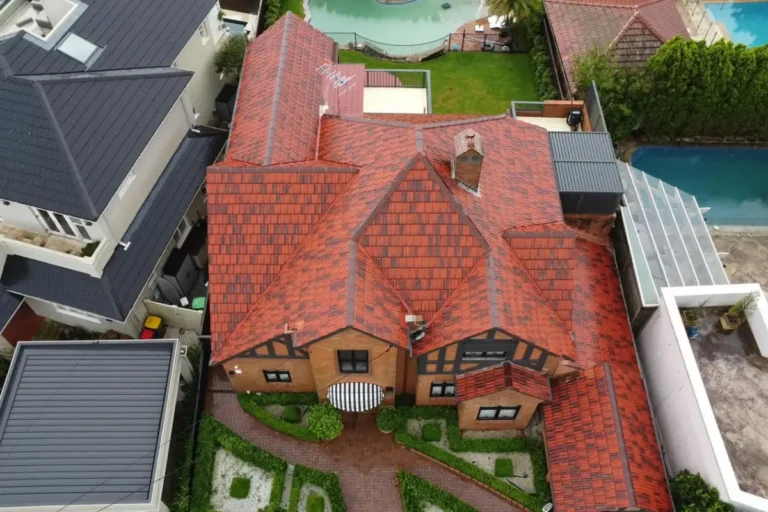 New terracotta tile roof on a home in Vaucluse