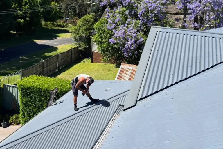 Roof Ranger restoring a metal roof in Glenbrook