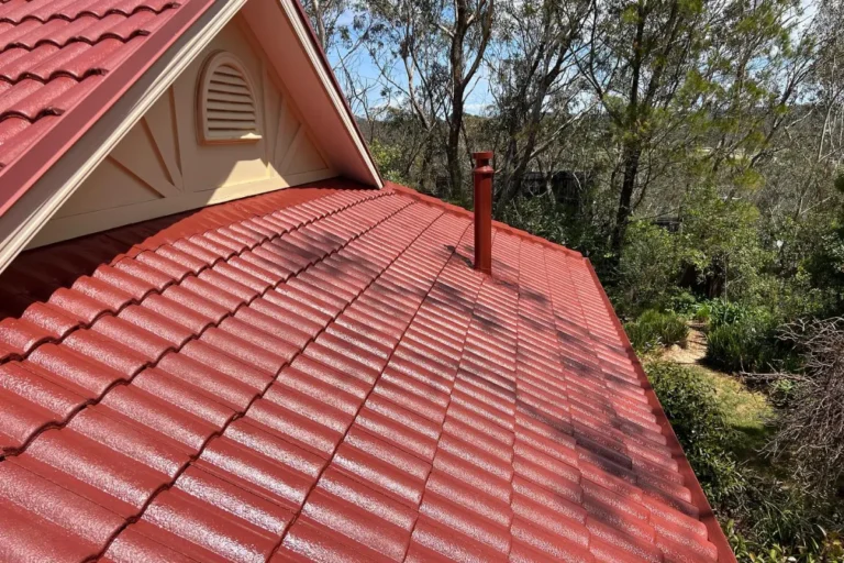 Restored red tile roof in Leura by Roof Ranger