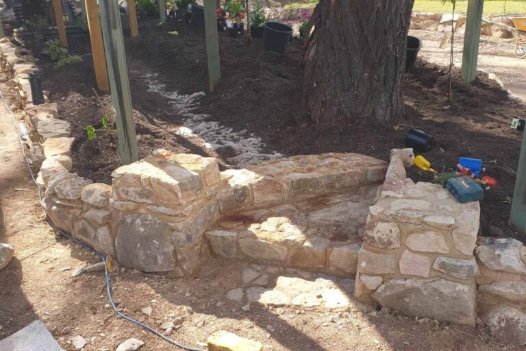 Sandstone steps built by Your Handyman HK